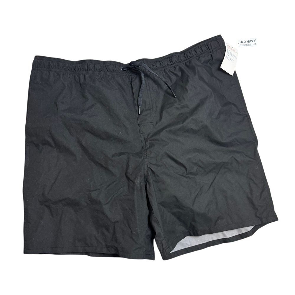 Old Navy Mens Size XXL Black 7" Inseam Mesh Lined Swim Trunks
